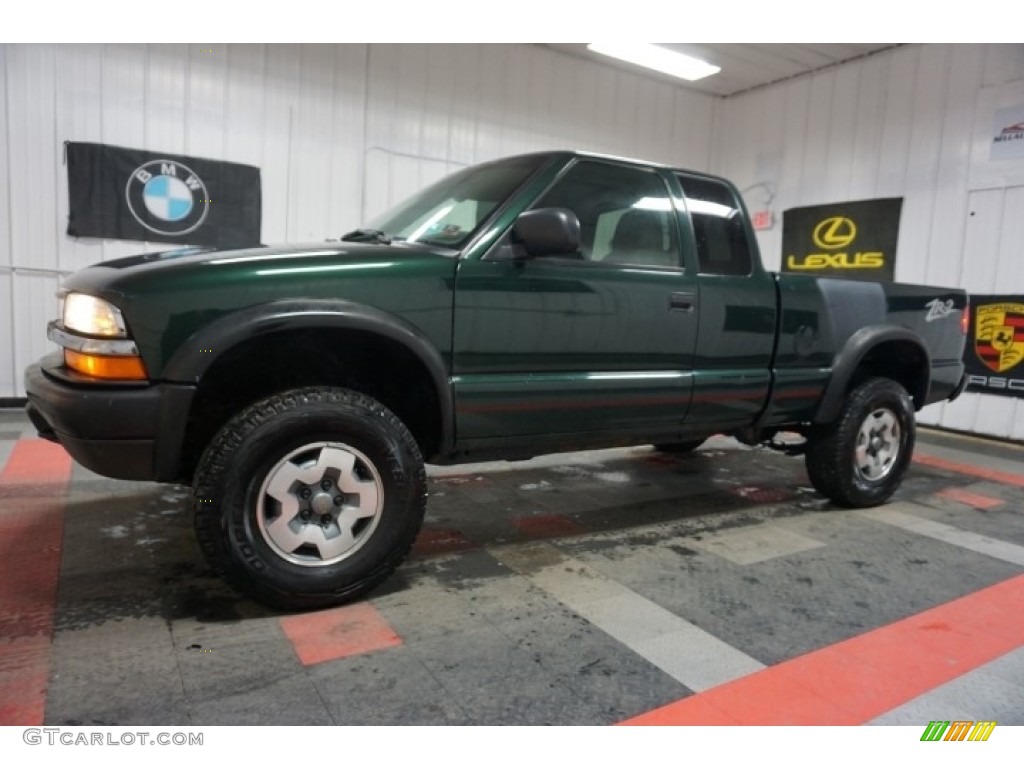 2001 S10 ZR2 Extended Cab 4x4 - Forest Green Metallic / Graphite photo #2