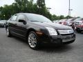 Tuxedo Black Metallic 2009 Ford Fusion SE V6 Blue Suede