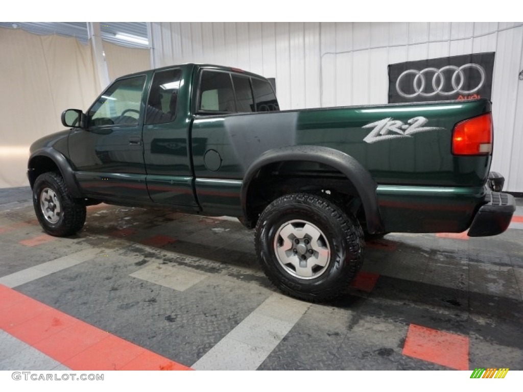2001 S10 ZR2 Extended Cab 4x4 - Forest Green Metallic / Graphite photo #11