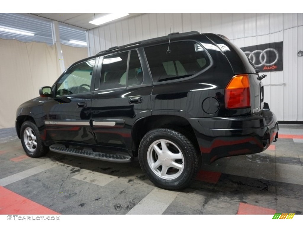 2002 Envoy SLT 4x4 - Onyx Black / Medium Pewter photo #11