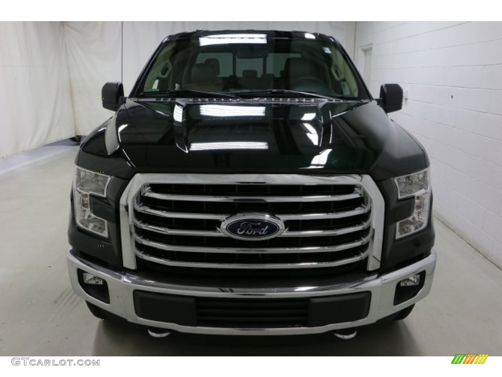 2016 F150 XLT SuperCrew 4x4 - Green Gem / Medium Light Camel photo #2