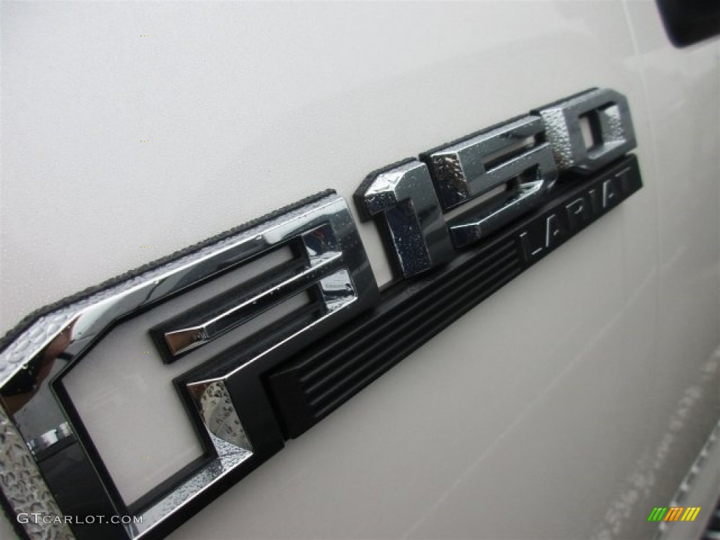 2016 F150 Lariat SuperCrew 4x4 - White Platinum / Medium Earth Gray photo #3
