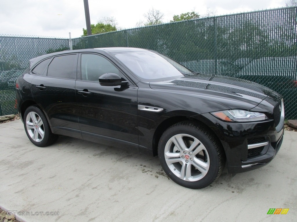 2017 F-PACE 35t AWD R-Sport - Ultimate Black / Jet w/Light Oyster photo #1