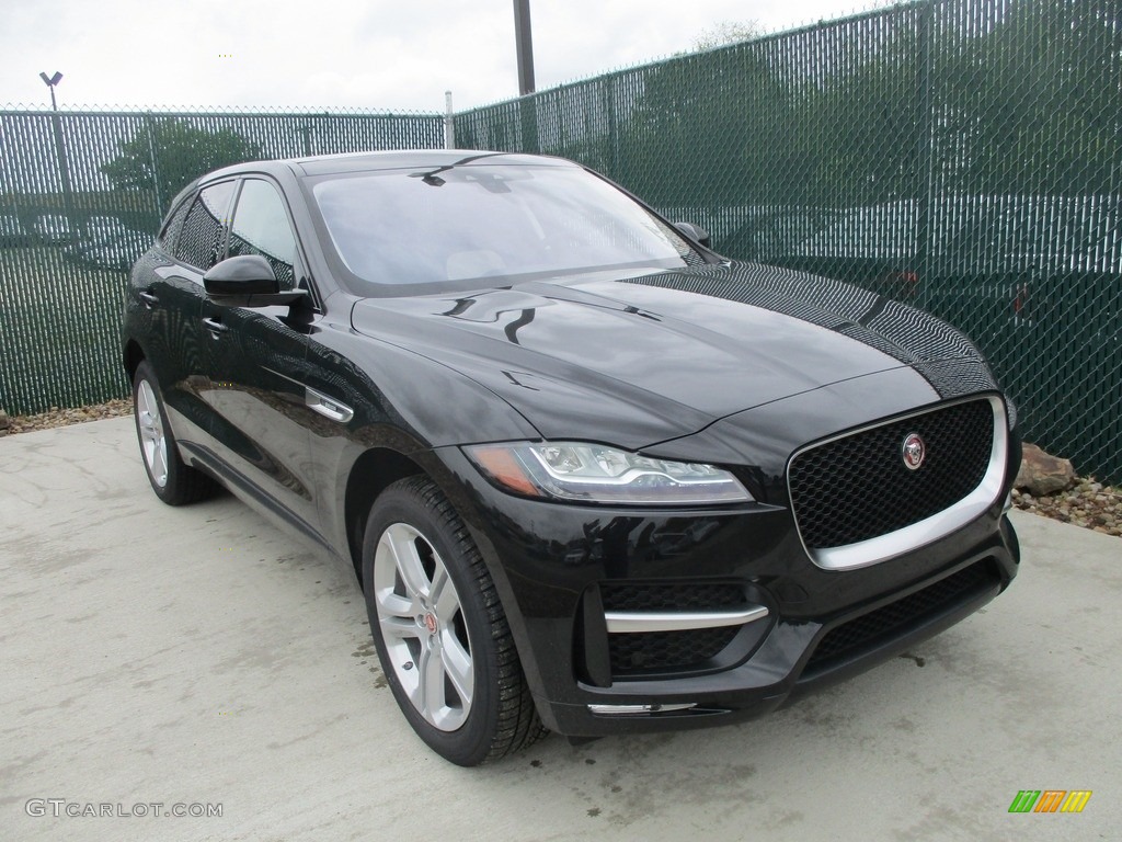 Ultimate Black 2017 Jaguar F-PACE 35t AWD R-Sport Exterior Photo #113065082