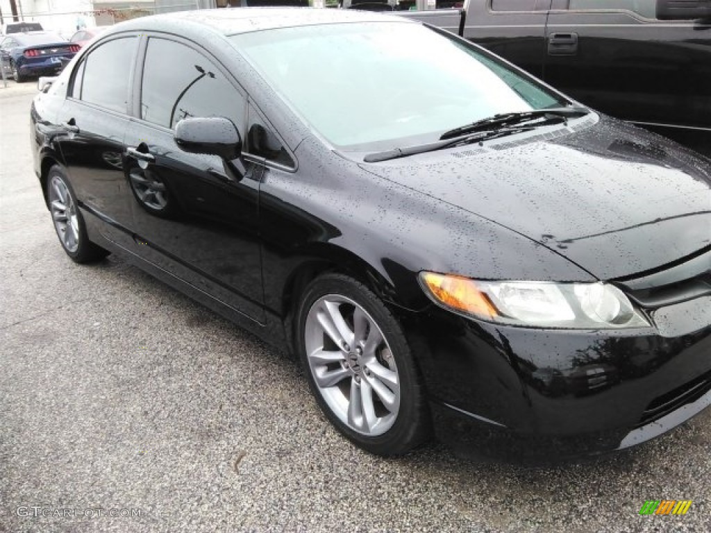 2008 Nighthawk Black Pearl Honda Civic Si Sedan 113061543 Photo 18