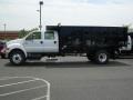 Oxford White - F750 Super Duty XLT Chassis Crew Cab Dump Truck Photo No. 2