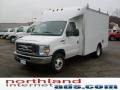 Oxford White 2009 Ford E Series Cutaway E350 Commercial Utility Truck