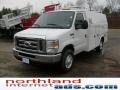 2009 Oxford White Ford E Series Cutaway E350 Commercial Utility Truck  photo #1