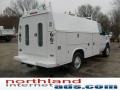 2009 Oxford White Ford E Series Cutaway E350 Commercial Utility Truck  photo #5