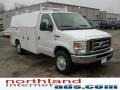 2009 Oxford White Ford E Series Cutaway E350 Commercial Utility Truck  photo #7