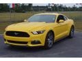 2016 Triple Yellow Tricoat Ford Mustang EcoBoost Coupe  photo #7