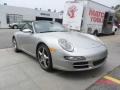 2007 Arctic Silver Metallic Porsche 911 Carrera Cabriolet  photo #1