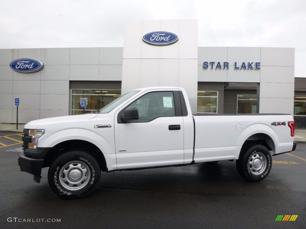 2016 F150 XL Regular Cab 4x4 - Oxford White / Medium Earth Gray photo #1