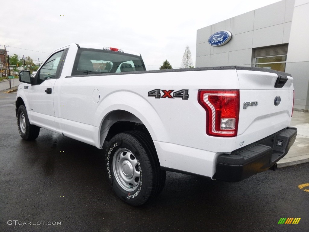 2016 F150 XL Regular Cab 4x4 - Oxford White / Medium Earth Gray photo #9