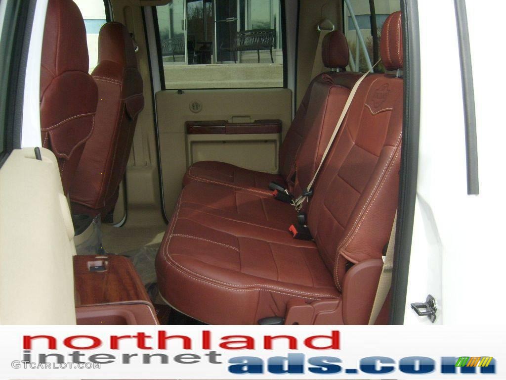2009 F450 Super Duty King Ranch Crew Cab 4x4 - Oxford White / Chaparral Leather photo #13