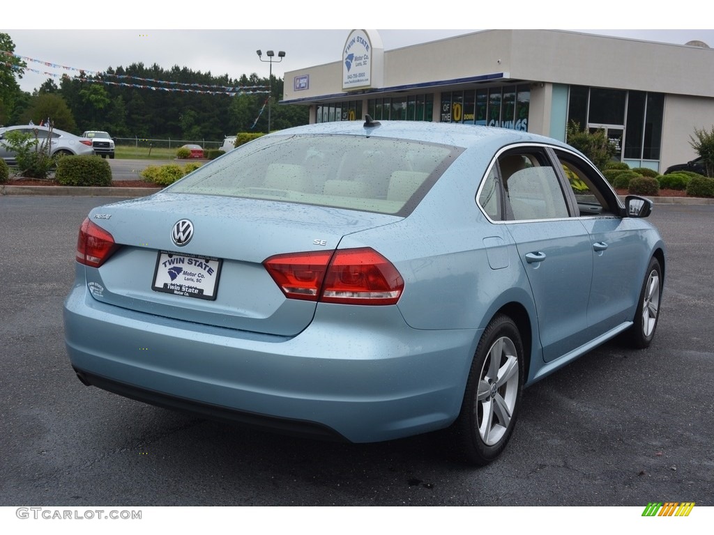 2013 Passat 2.5L SE - Glacier Blue Metallic / Cornsilk Beige photo #3