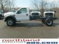 2009 Oxford White Ford F450 Super Duty XL Regular Cab 4x4 Chassis  photo #2