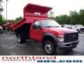 2009 Red Ford F450 Super Duty XL Regular Cab 4x4 Chassis  photo #6