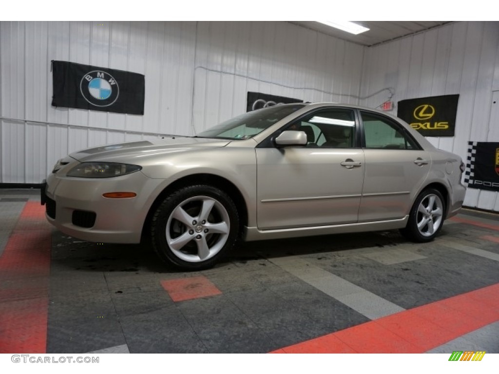 2007 MAZDA6 i Sport Sedan - Smokestone / Beige photo #2