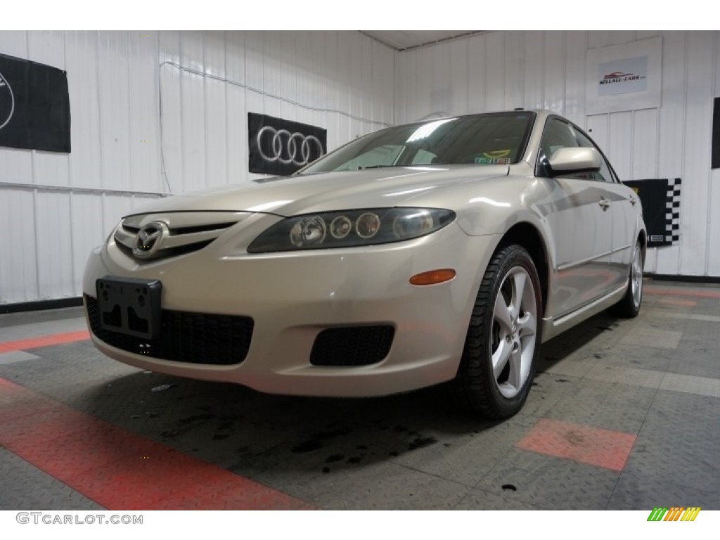 2007 MAZDA6 i Sport Sedan - Smokestone / Beige photo #3
