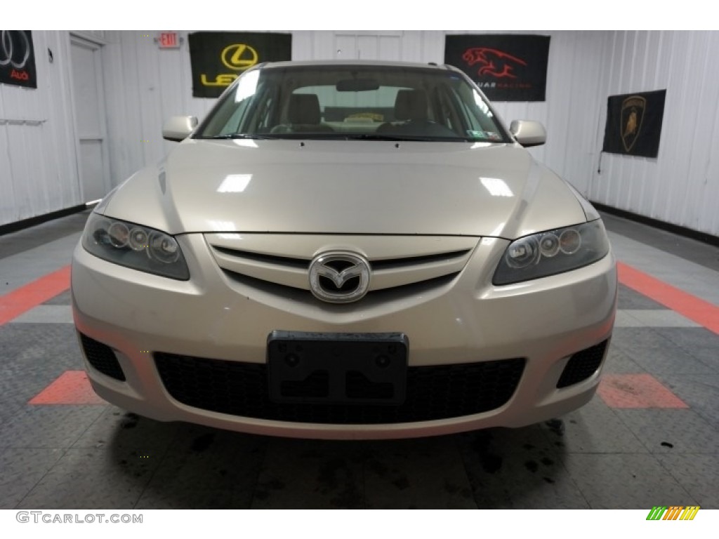 2007 MAZDA6 i Sport Sedan - Smokestone / Beige photo #4