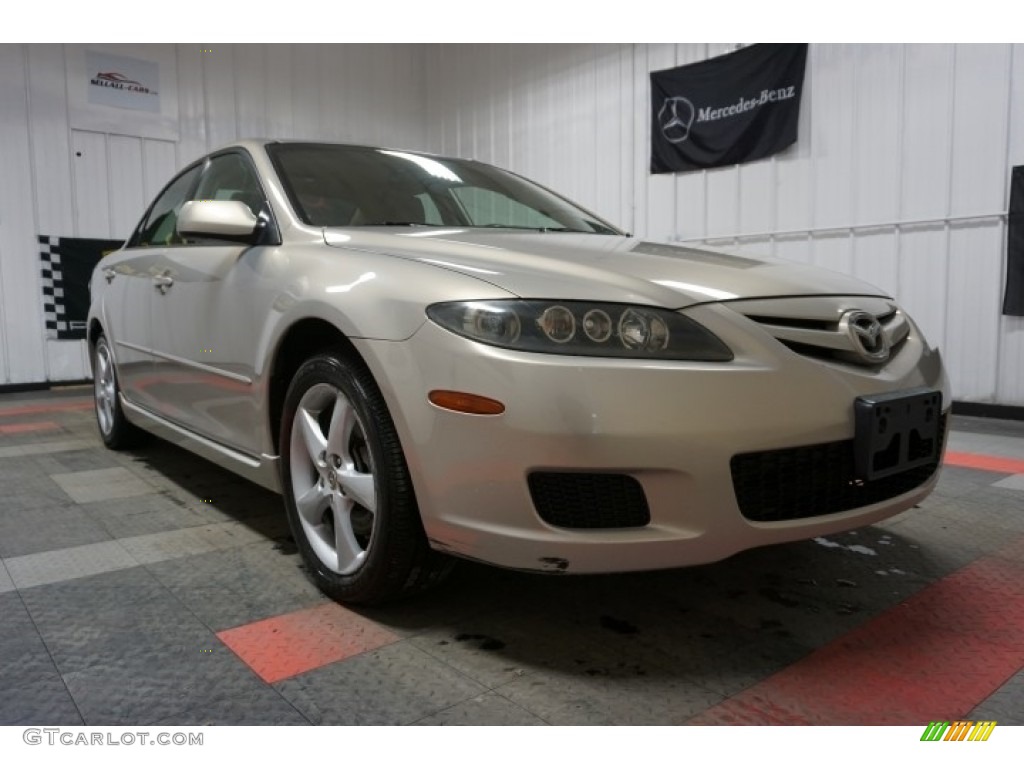 2007 MAZDA6 i Sport Sedan - Smokestone / Beige photo #5