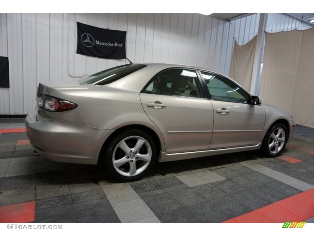 2007 MAZDA6 i Sport Sedan - Smokestone / Beige photo #7