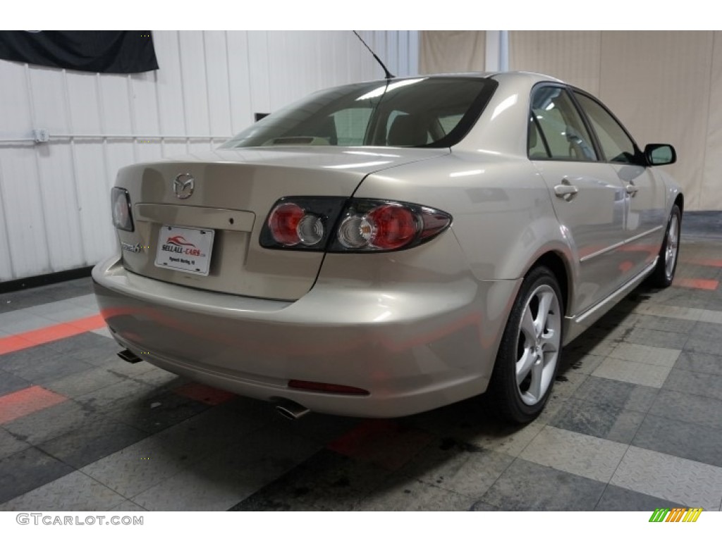 2007 MAZDA6 i Sport Sedan - Smokestone / Beige photo #8