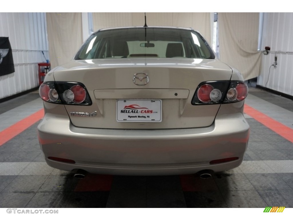2007 MAZDA6 i Sport Sedan - Smokestone / Beige photo #9