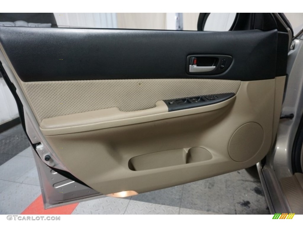 2007 MAZDA6 i Sport Sedan - Smokestone / Beige photo #12