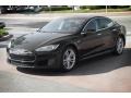 2013 Black Tesla Model S   photo #8