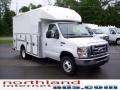 2009 Oxford White Ford E Series Cutaway E350 Commercial Utility Truck  photo #6