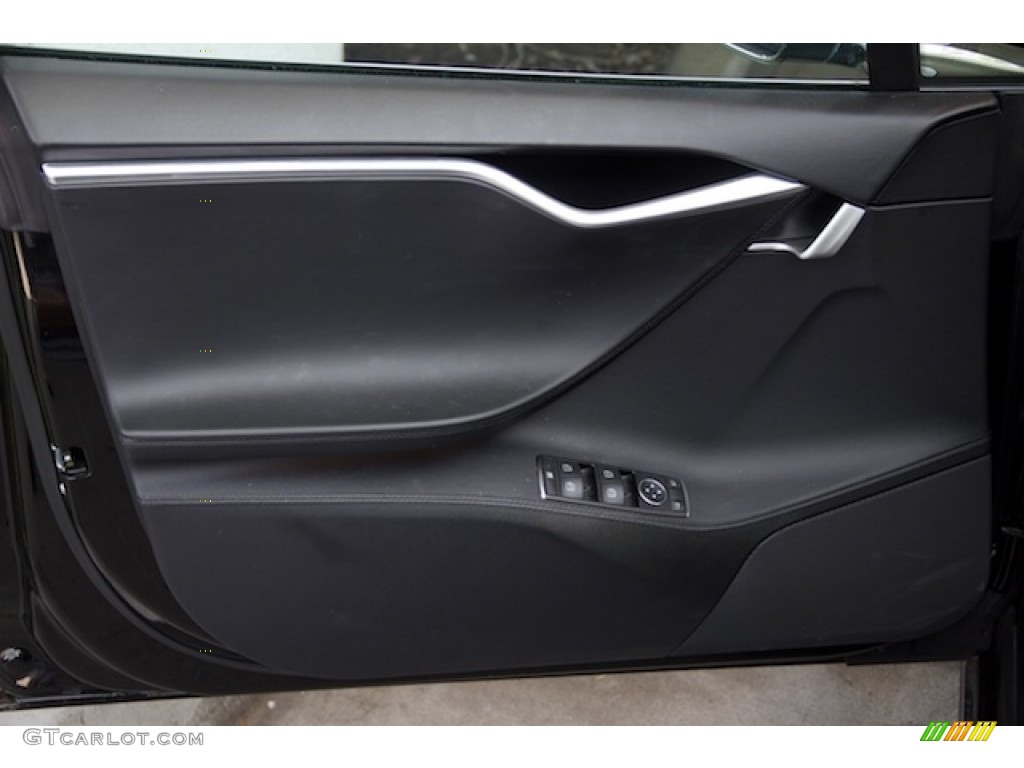 2013 Tesla Model S Standard Model S Model Black Door Panel Photo #113074394