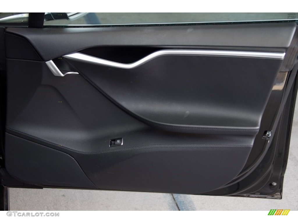 2013 Tesla Model S Standard Model S Model Black Door Panel Photo #113074454