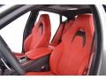 2016 BMW X6 M Mugello Red Interior Front Seat Photo
