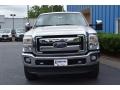 White Platinum Metallic - F350 Super Duty Lariat Crew Cab 4x4 Photo No. 9