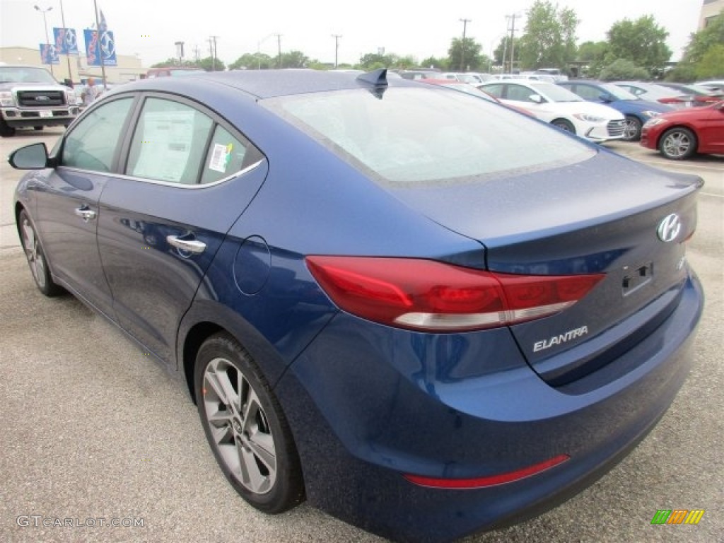2017 Elantra Limited - Lakeside Blue / Gray photo #4