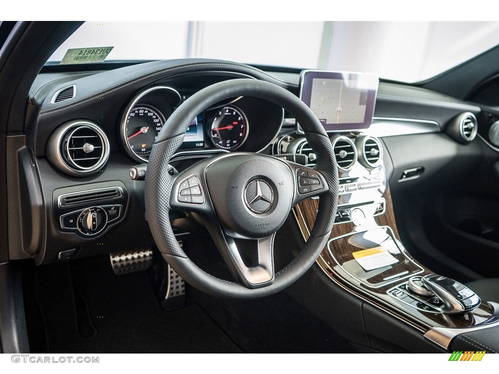2016 Mercedes-Benz C 300 Sedan Black Dashboard Photo #113079314