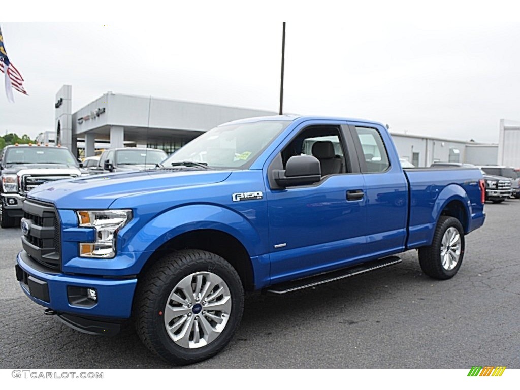 Blue Flame 2016 Ford F150 XL SuperCab 4x4 Exterior Photo #113080187