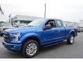 Blue Flame 2016 Ford F150 XL SuperCab 4x4 Exterior