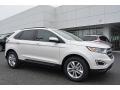 White Platinum 2016 Ford Edge SEL Exterior