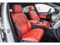 2016 BMW X6 Coral Red/Black Interior Front Seat Photo