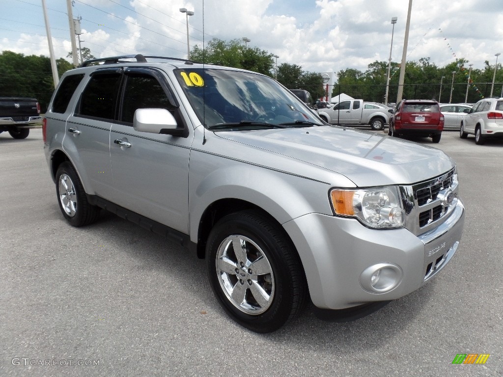 2010 Escape Limited V6 - Ingot Silver Metallic / Charcoal Black photo #11