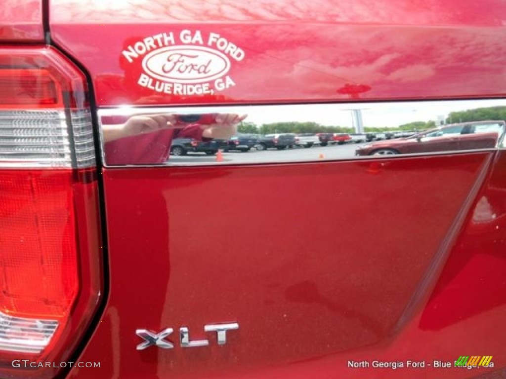 2016 Explorer XLT 4WD - Ruby Red Metallic Tri-Coat / Medium Light Camel photo #37