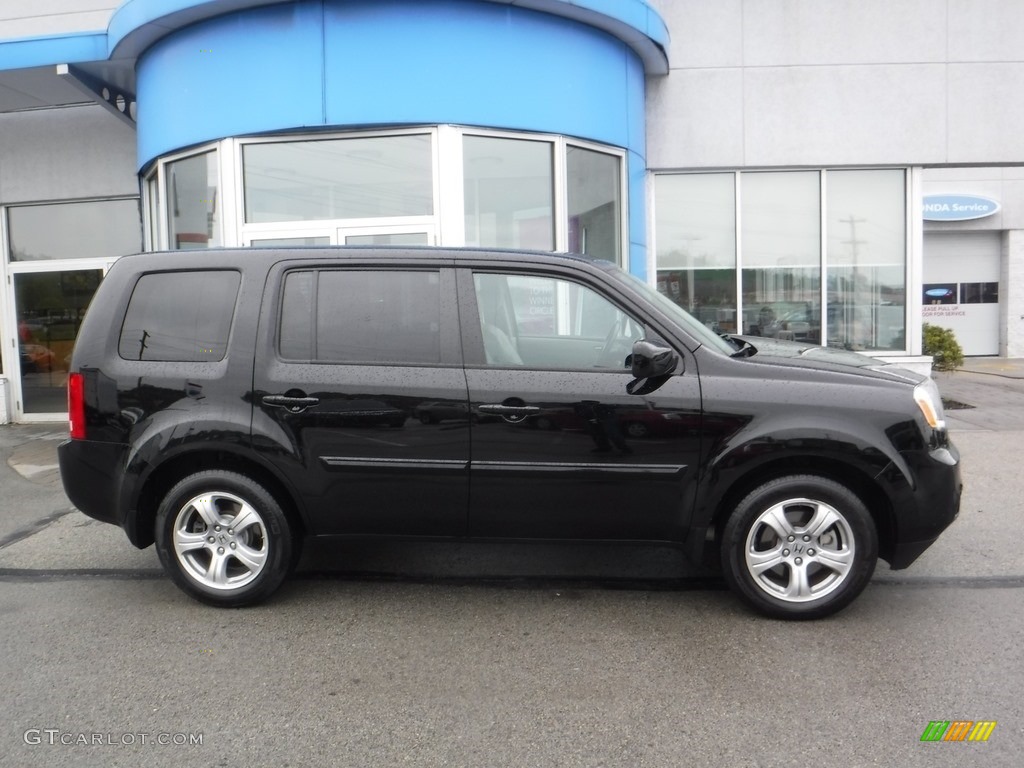 2015 Pilot EX-L 4WD - Crystal Black Pearl / Gray photo #2