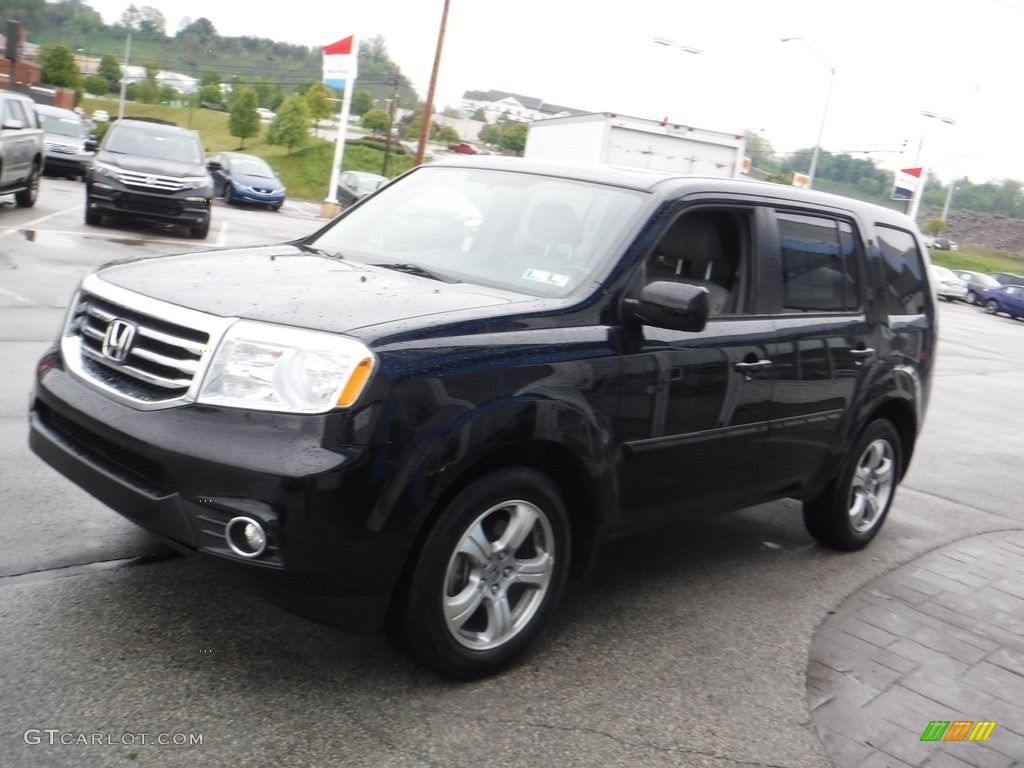 2015 Pilot EX-L 4WD - Crystal Black Pearl / Gray photo #6