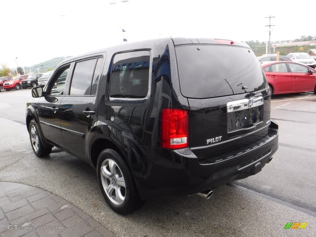 2015 Pilot EX-L 4WD - Crystal Black Pearl / Gray photo #8