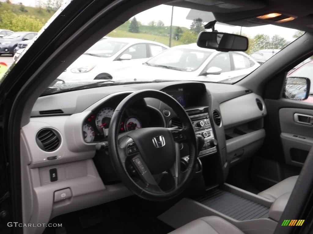 2015 Pilot EX-L 4WD - Crystal Black Pearl / Gray photo #11