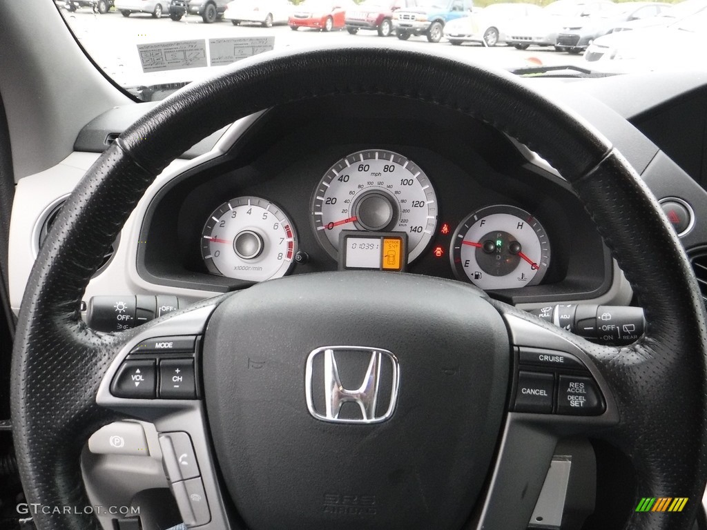 2015 Pilot EX-L 4WD - Crystal Black Pearl / Gray photo #19