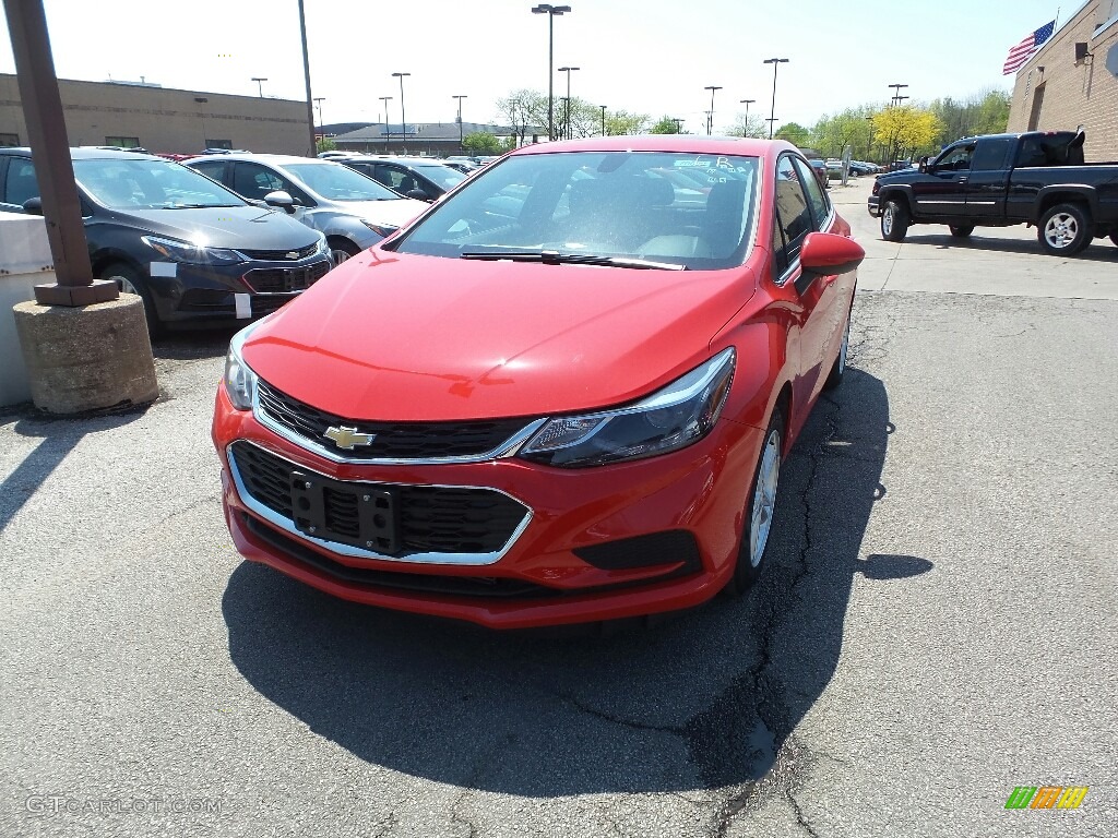 2016 Cruze LT Sedan - Red Hot / Jet Black photo #1